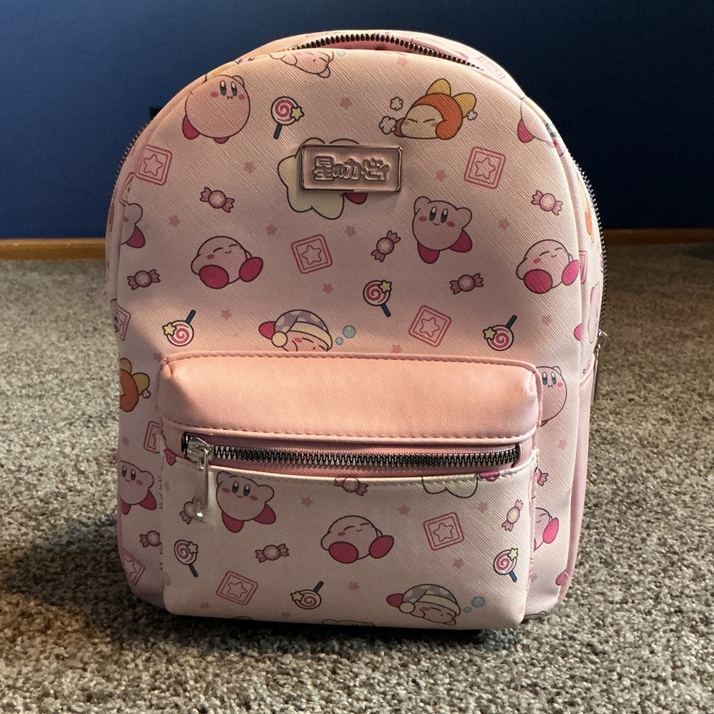 Super Cute Pink Kirby Backpack